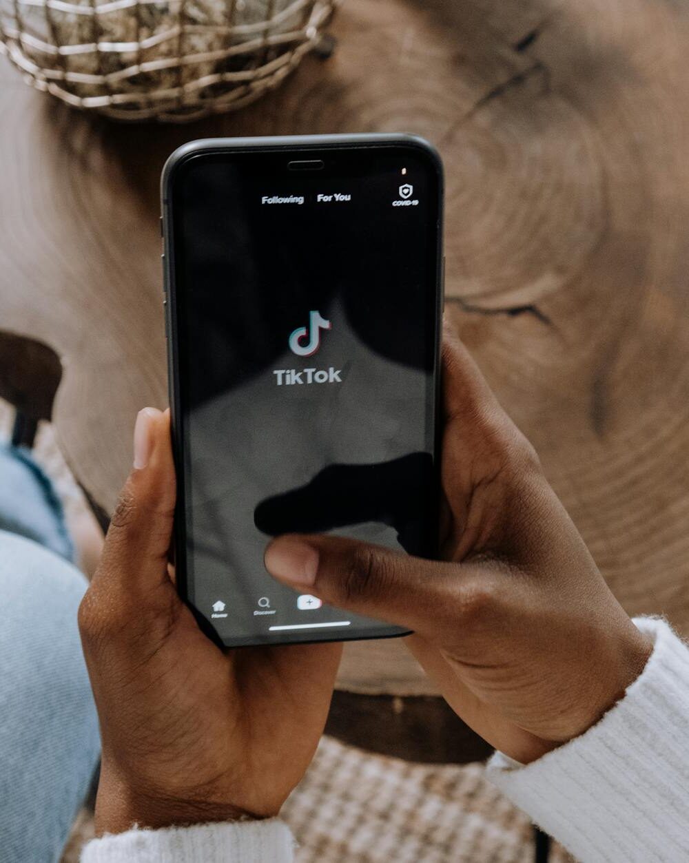 person holding black android smartphone