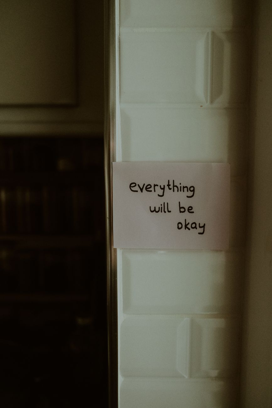 motivation note on wall