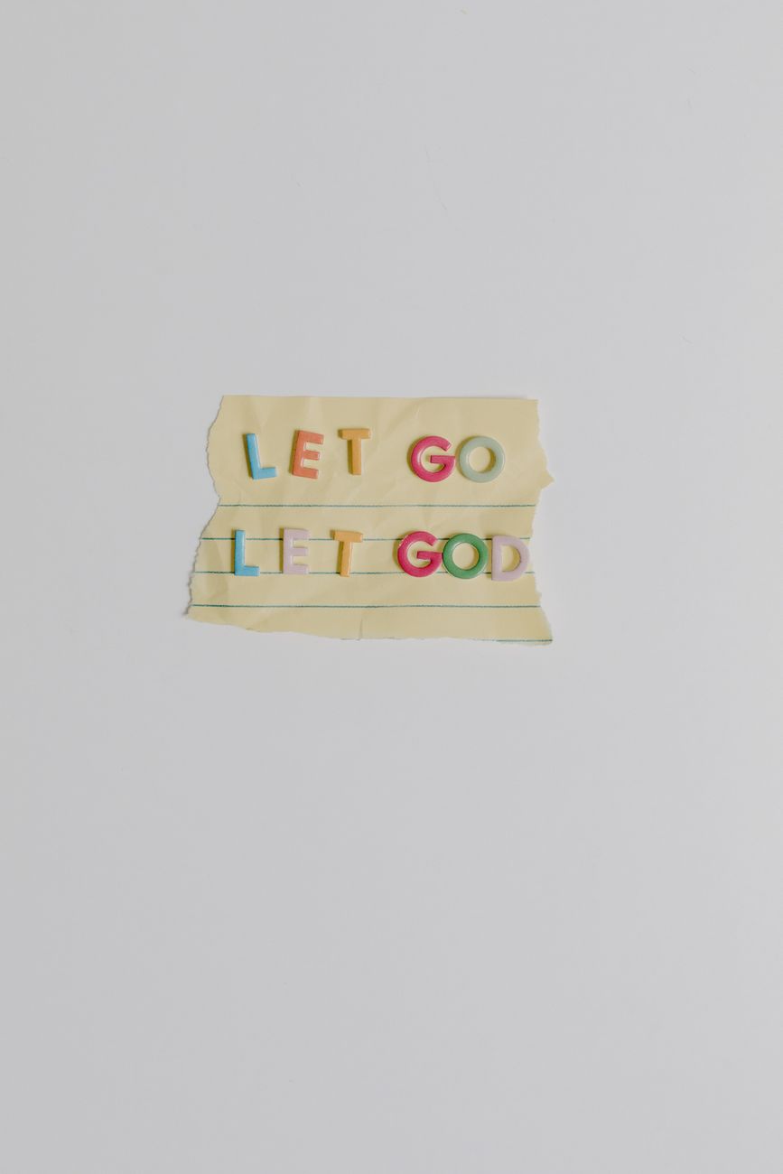 colorful letters on paper